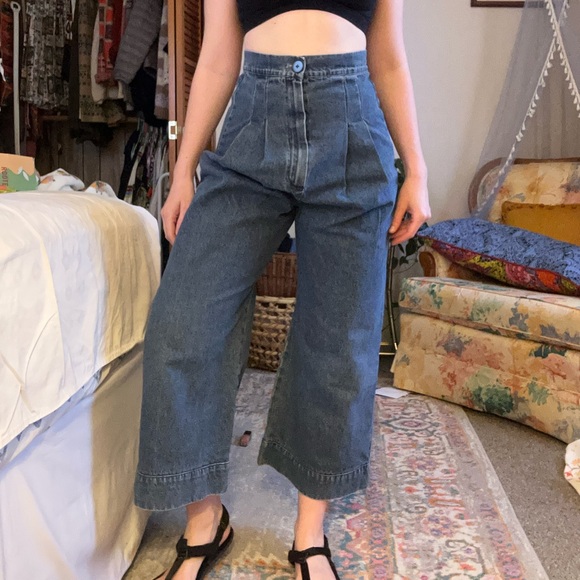 Ilana Kohn Wide Leg Pleat Jeans Boyd pant size 2 - Picture 8 of 8